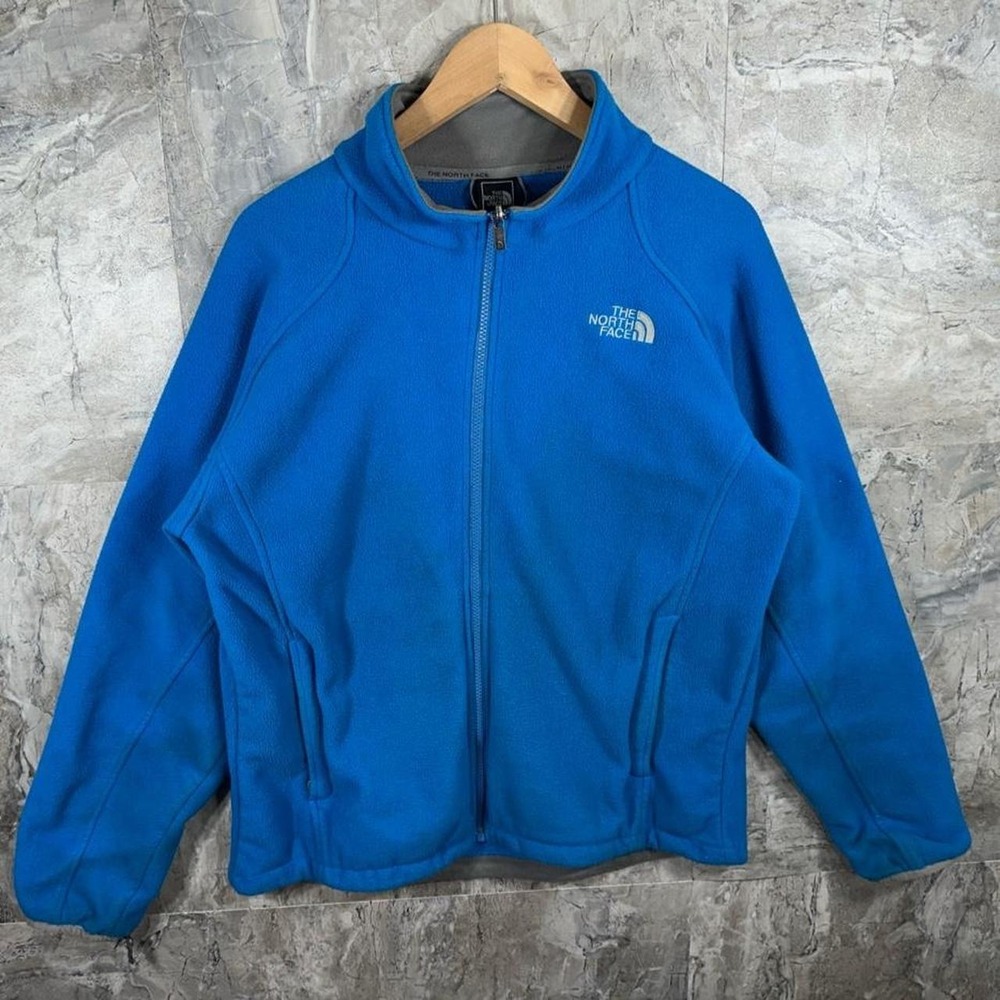 The North Face blue polyester fleece jacket Mens size L